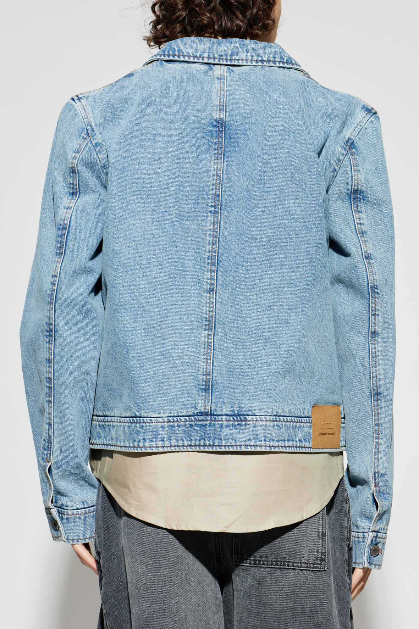 ジャケット・アウター ami alexandre mattiussi denim jacket Ami Alexandre Mattiussi Denim jacket with patch | Men's | Vitkac